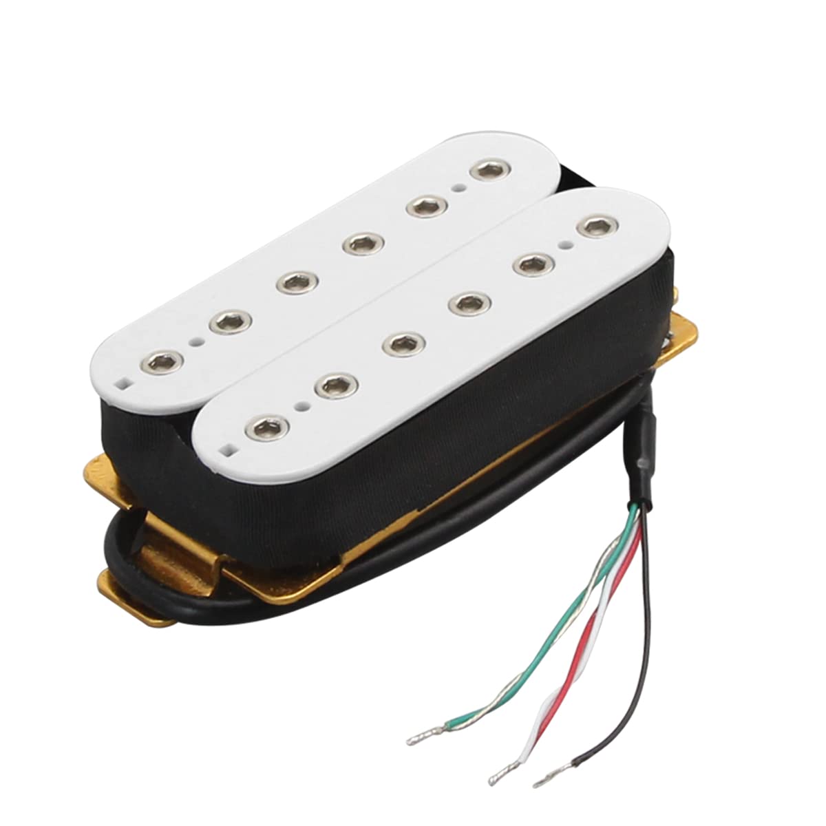 FLEOR Double Coil Guitar Humbucker Pickups Ceramic Neck Pickup for Electric Guitar Pickup-White